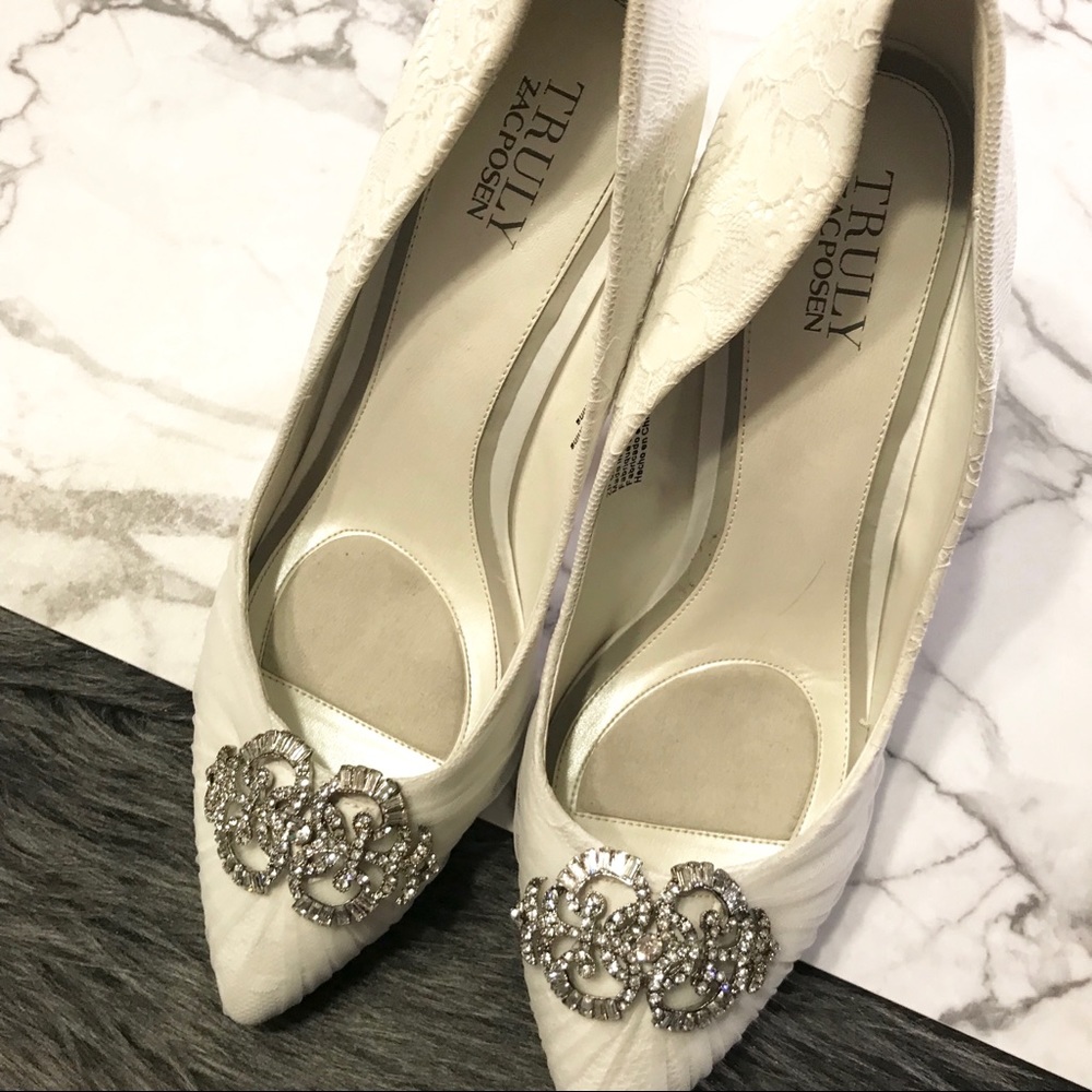 Zac Posen bride lace shoes - Picture 7 of 7